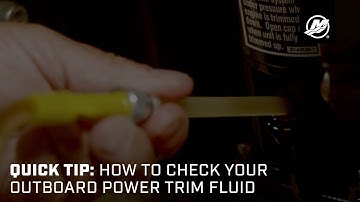 Quick Tip: How to Check Your Outboard Power Trim Fluid