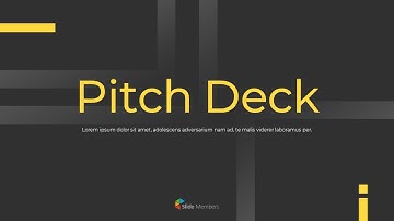 Easy Simple Pitch Deck Presentation Animated Slides