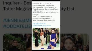 Jennie selected as the best dressed celebrity at the Met Gala 2024 by Billboard#blackpink#jennie