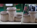 Ide kreatif tempat pensil dari stik es krim - DIY pencil holder