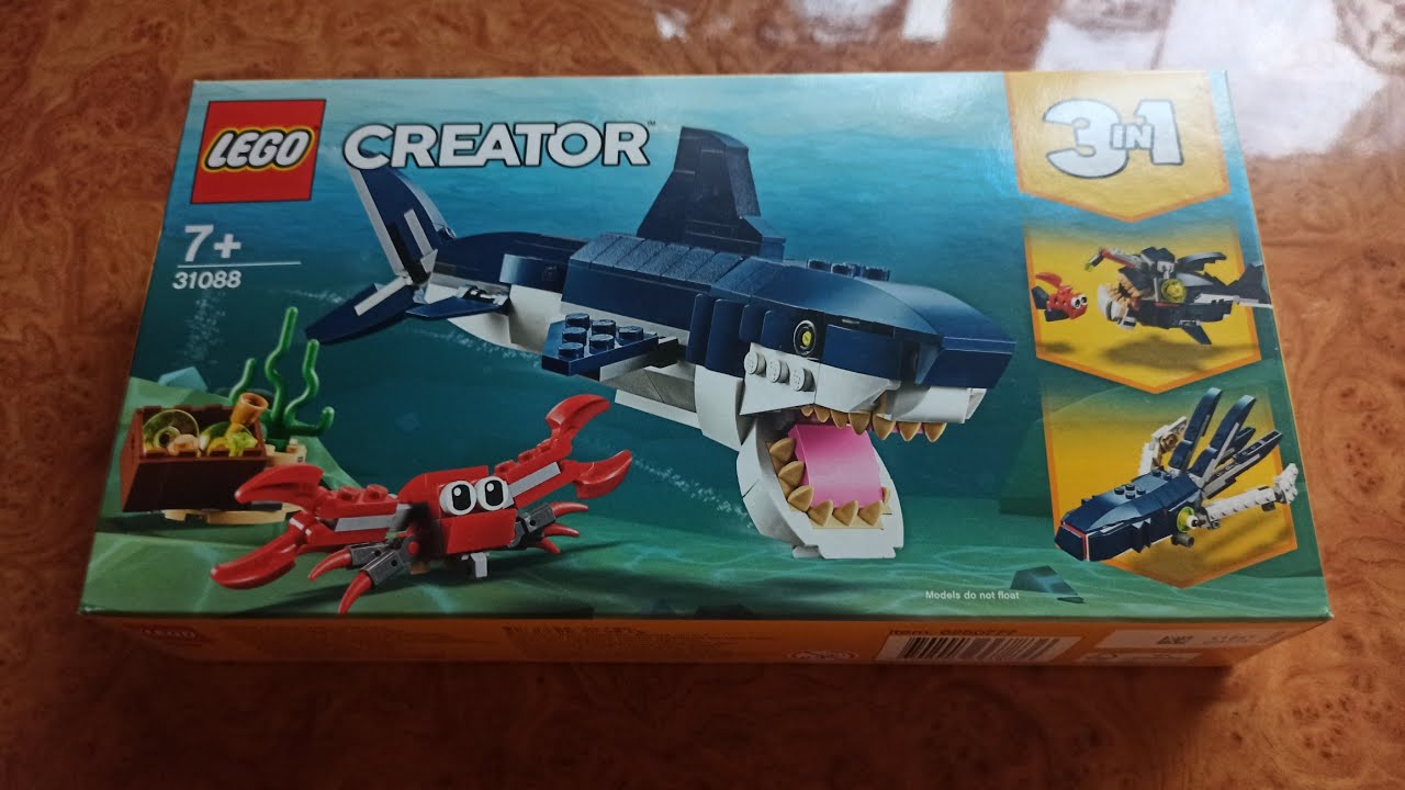 Обзор Конструктор LEGO Creator Обитатели морских глубин 230 деталей (31088) из Rozetka