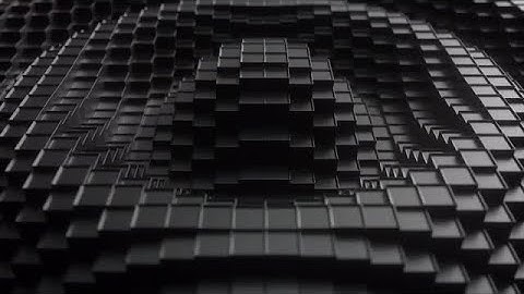Dark Plastic Cubic Surface In Wave Motion Stock Motion Graphics