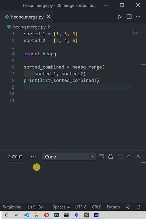 Python - How to Merge Two Sorted Lists? (While maintaining the order ...