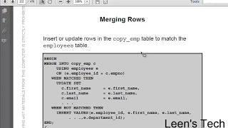 Beginner to Expert PL/SQL 11g Tutorial in Bangla: Fundamntls L#4 P#2 | Manipulating data with PL/SQL