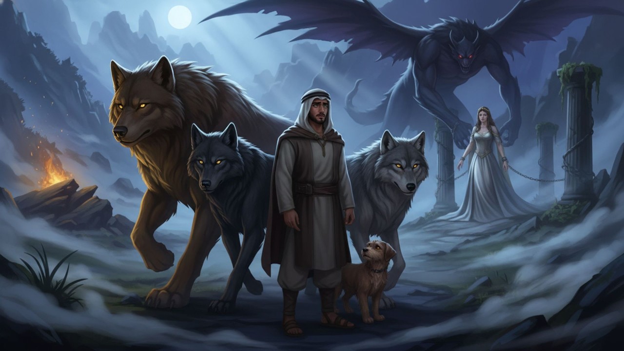 وداع الأب... وثلاثة ذئاب أنقذت الأميرة 🐺⚔️ | قصتان مؤثرتان عن الإيمان والخيانة
