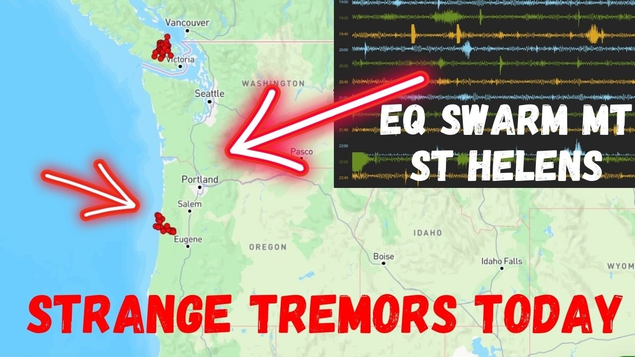Cascadia Slow Slips Migrating up towards locked region? Earthquake activity at MT St. Helens.