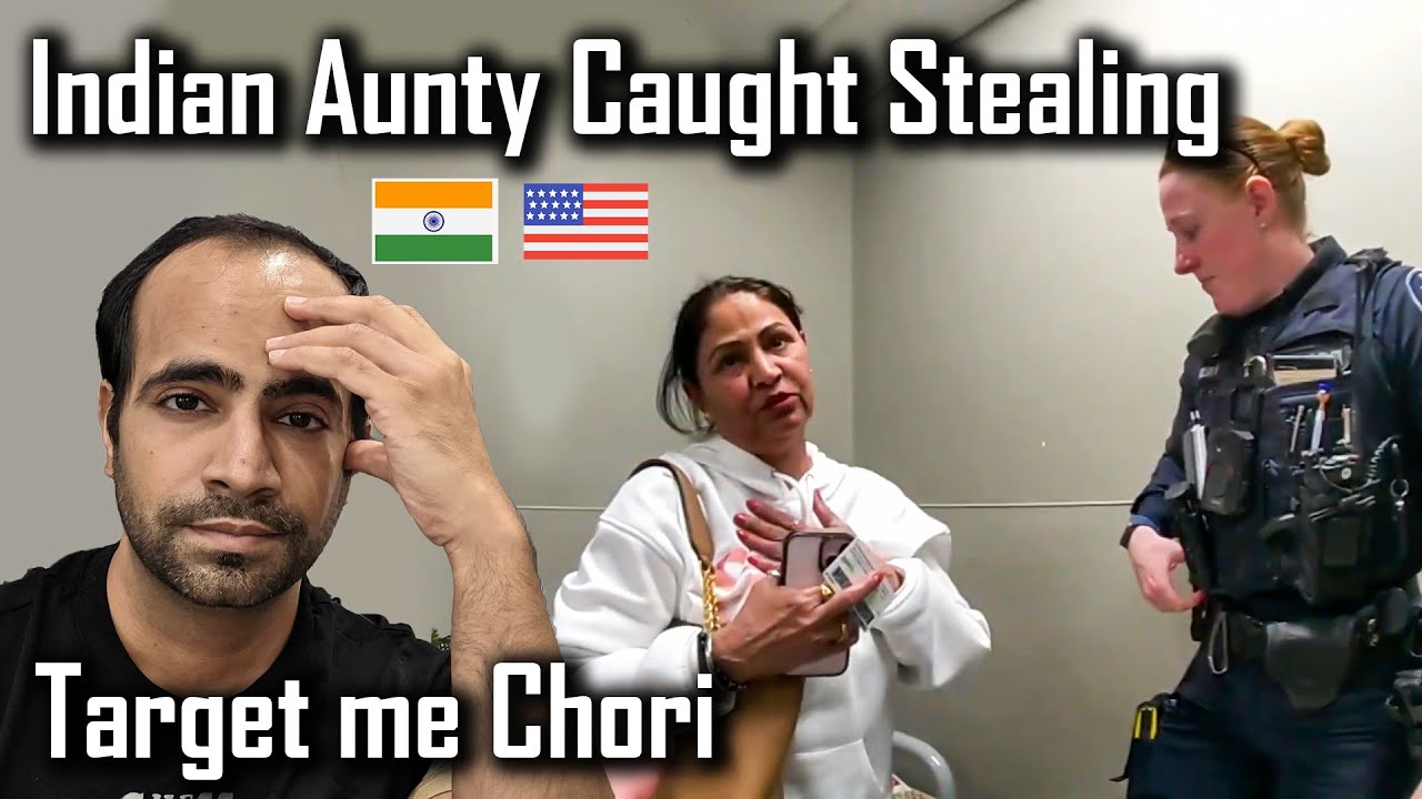 Punjabi INDIAN Aunty Caught Stealing in America at Target Store - YouTube