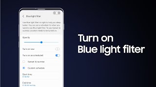 Galaxy S10: How to turn on Blue light filter screenshot 1