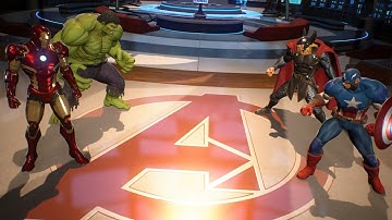 UMVC3 Avengers : Iron Man, Hulk Vs Captain America, Thor