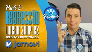 Regressão Linear Simples MOLEZA- Parte 2: Preditor Dicotômico (JAMOVI)