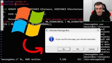Creating a Message Box with C and Windows API