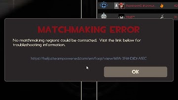 TF2: Matchmaking got Error when you trying to queue. #bringbackquickplay