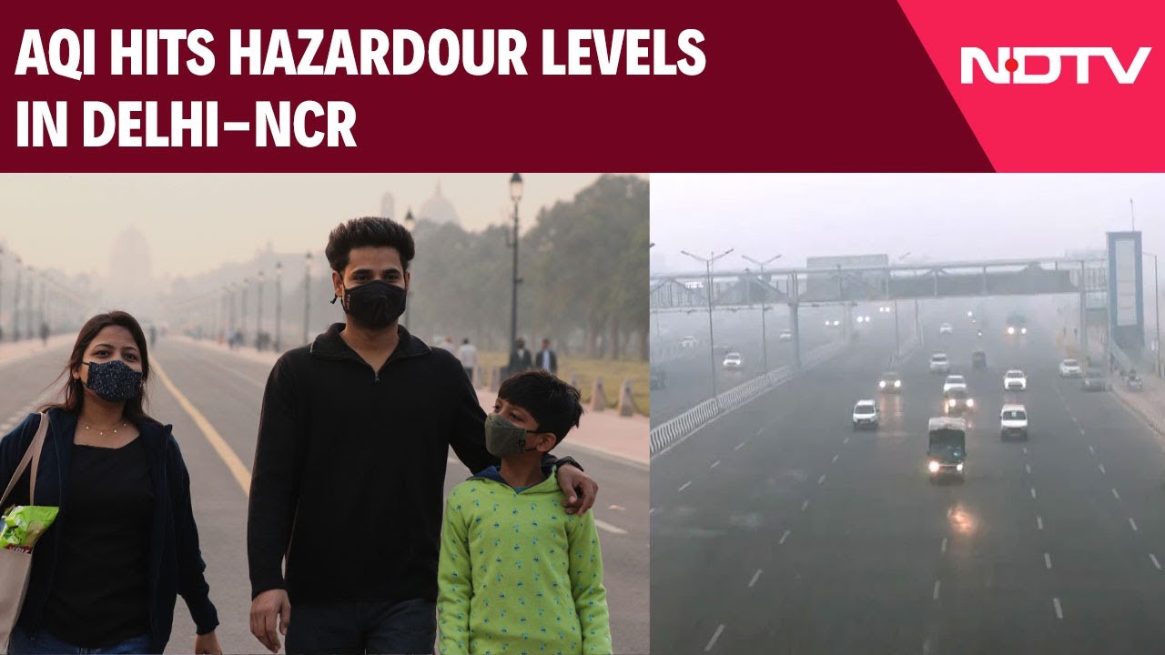 Delhi AQI | Heavy Smog Blankets Delhi-NCR As AQI Hits Hazardous Levels