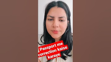 #passport me correction kaise kare #techladduji #viral #police #immigration #passport2023 #shorts