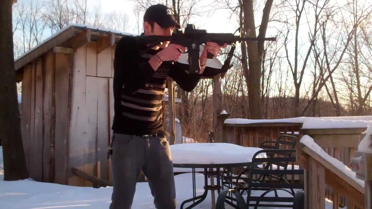 Kel Tec Sub 2000 (9mm folding carbine) NICE BUMPFIRE, and my AR-15 ...