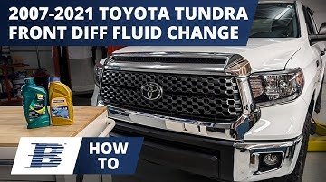 How to Change Toyota Tundra Front Differential Fluid Gear Oil (2007-2021 XK50)