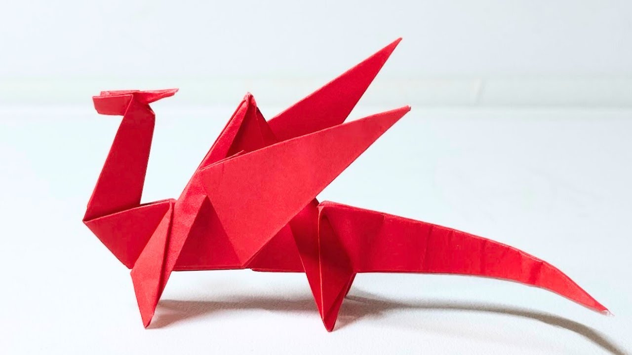 How to make a dragon with origami. easy cool tutorial