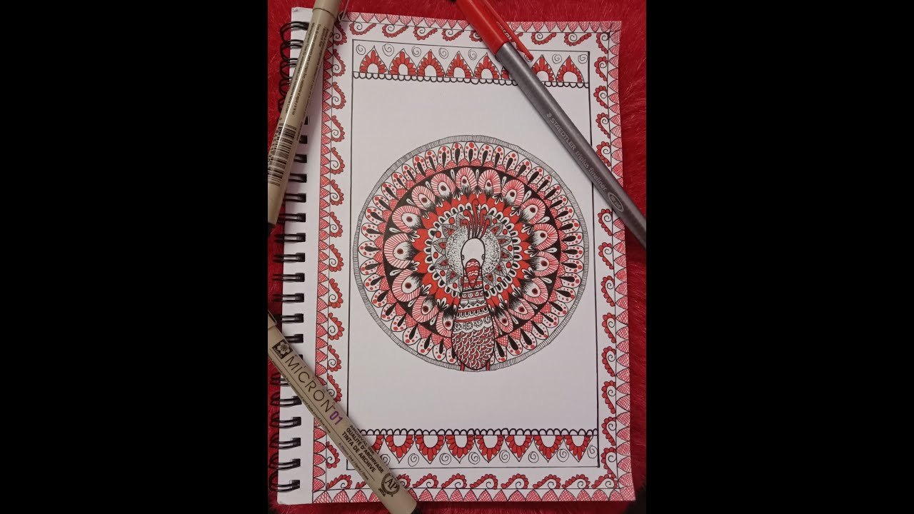 HOW TO DRAW MADHUBANI PAINTING EASY MADHUBANI PAINTING TUTORIAL YouTube