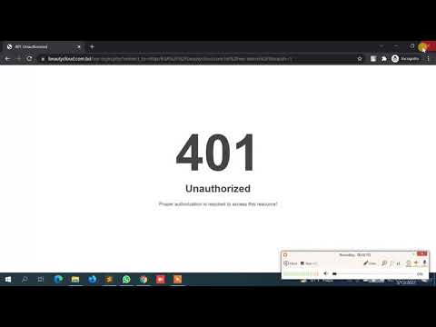 401 unauthorized WordPress admin login