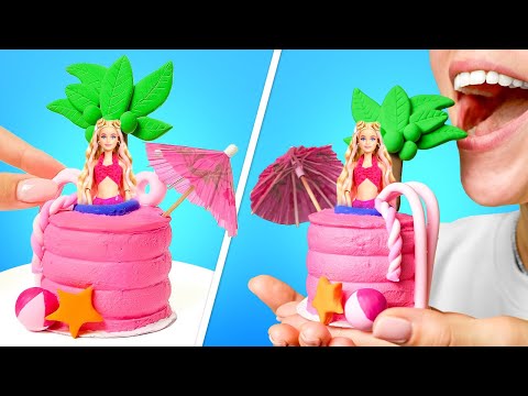 Barbie Princess Cake Mold Kawaii Girls Housewife Diy Chocolate Biscuit Mold  Barbies Ken Pink Doll Anime Model Toy Gifts - AliExpress