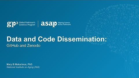 Data and Code Dissemination: GitHub and Zenodo | Micro e-Learning Program – GP2 Resources Course