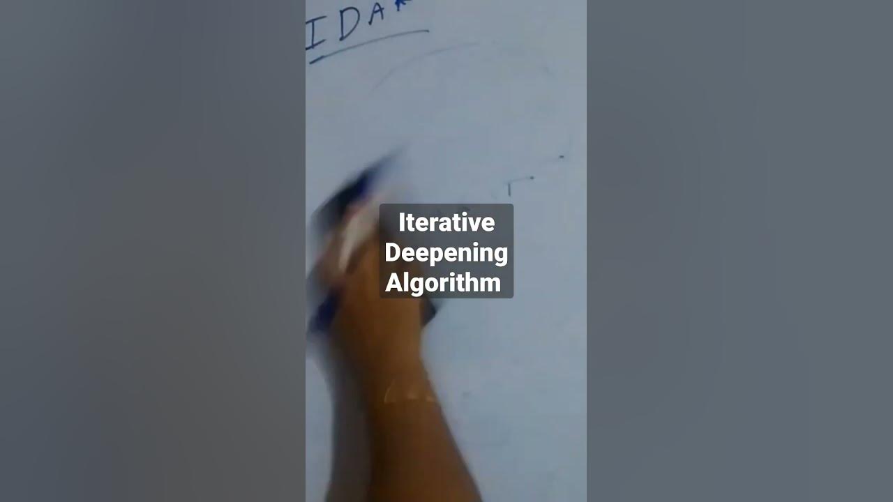 Iterative deepening algorithm informed search algorithms