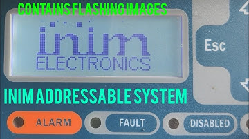 A look at an Inim Electronics Addressable fire alarm panel running Apollo XP95/Discovery