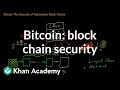Bitcoin - The security of transaction block chains - YouTube
