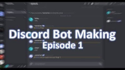 Making A Bot In Discord.py Episode 1 Setting Up Everything
