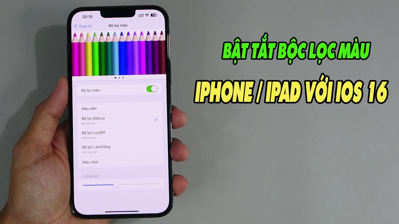 Cách bật và sử dụng Bộ lọc màu trong iOS 16 trên iPhone và iPad - YouTube
