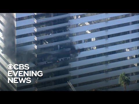 8 injured in Los Angeles high-rise fire