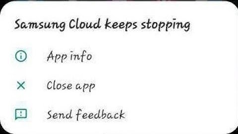 samsung cloud keeps stopping