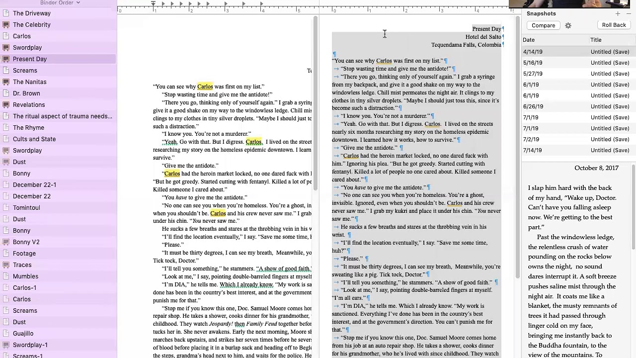 scrivener vs word