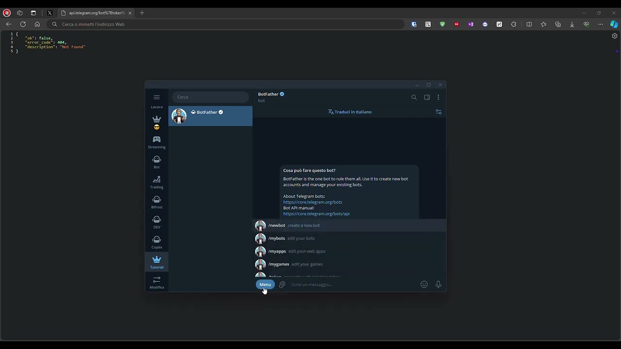 Copiix | Telegram Bot | How to create the token and chat id