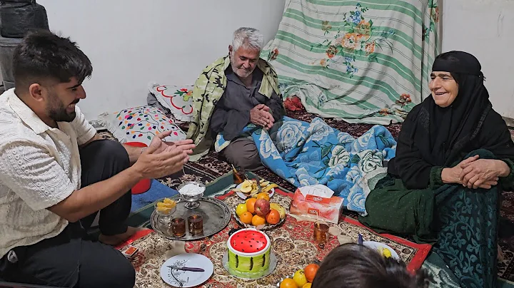 "Rural Yalda Magic: Village Family's Winter Solstice Celebration with Music & Festive Joy 🌙🎵"