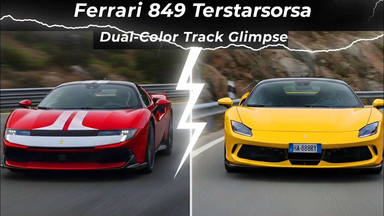 Ferrari 849 Testarossa Dual Color Glimpse| Red and Yellow 