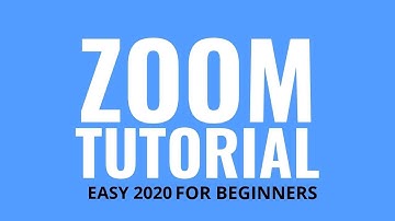 ZOOM TUTORIAL 2020 - How To Use Zoom [COMPLETE GUIDE] For Beginners