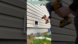 Deep Cleaning a Completely Clogged Outdoor Dryer Vent Pipe