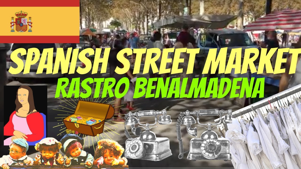 Spanish street market (Rastro Benalmadena Malaga Spain)