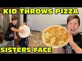 Kid Throws Pizza At Sister's Face After She Broke His New Xbox! [Original]