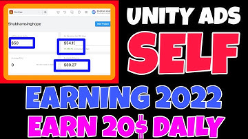 Unity ads self earning | Unity ads High eCPM App | Unity ads Payment proof