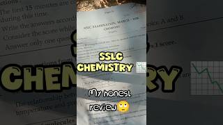 SSLC Chemistry exam🙄 my honest review.. #exam #aesthetic #malayalam #study