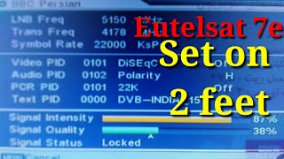 Eutelsat 7 7e Set on 2 feet on MPEG 2 box