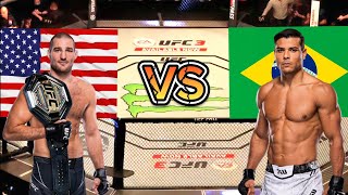 Sean Strickland VS Paulo Costa Fighter Comparison