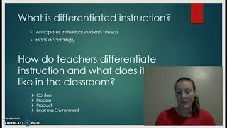 Presentation: Differentiated Instruction