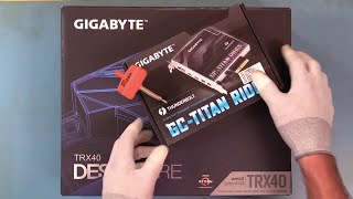 Titan Ridge Thunderbolt 3 Unboxing, Comparison and AIC Simple Install on Gigabyte TRX40 Designare