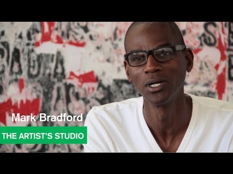 Mark Bradford - "Bad Ass" Painting  - The Artist's Studio - MOCAtv