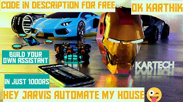Jarvis home automation in python| part 1 | project code in description