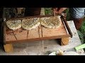 How to improve natural comb of honeybees | Traditional hive to a movable frame hive