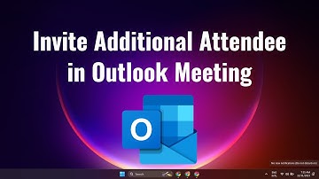 How to Invite Additional Attendee in Microsoft Outlook Meeting Tutorial